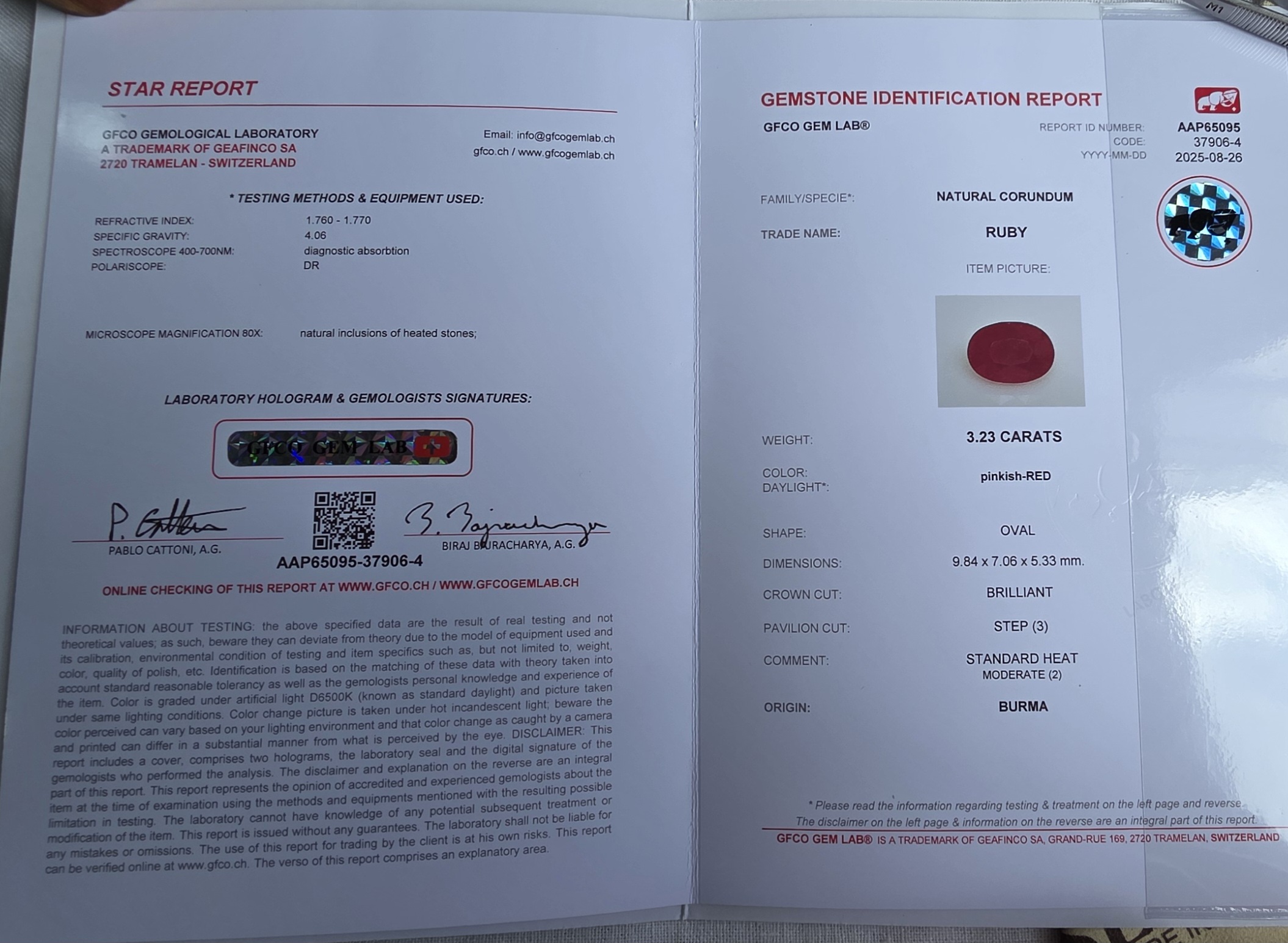 NATURAL RUBY SAPPHIRE - Image 6