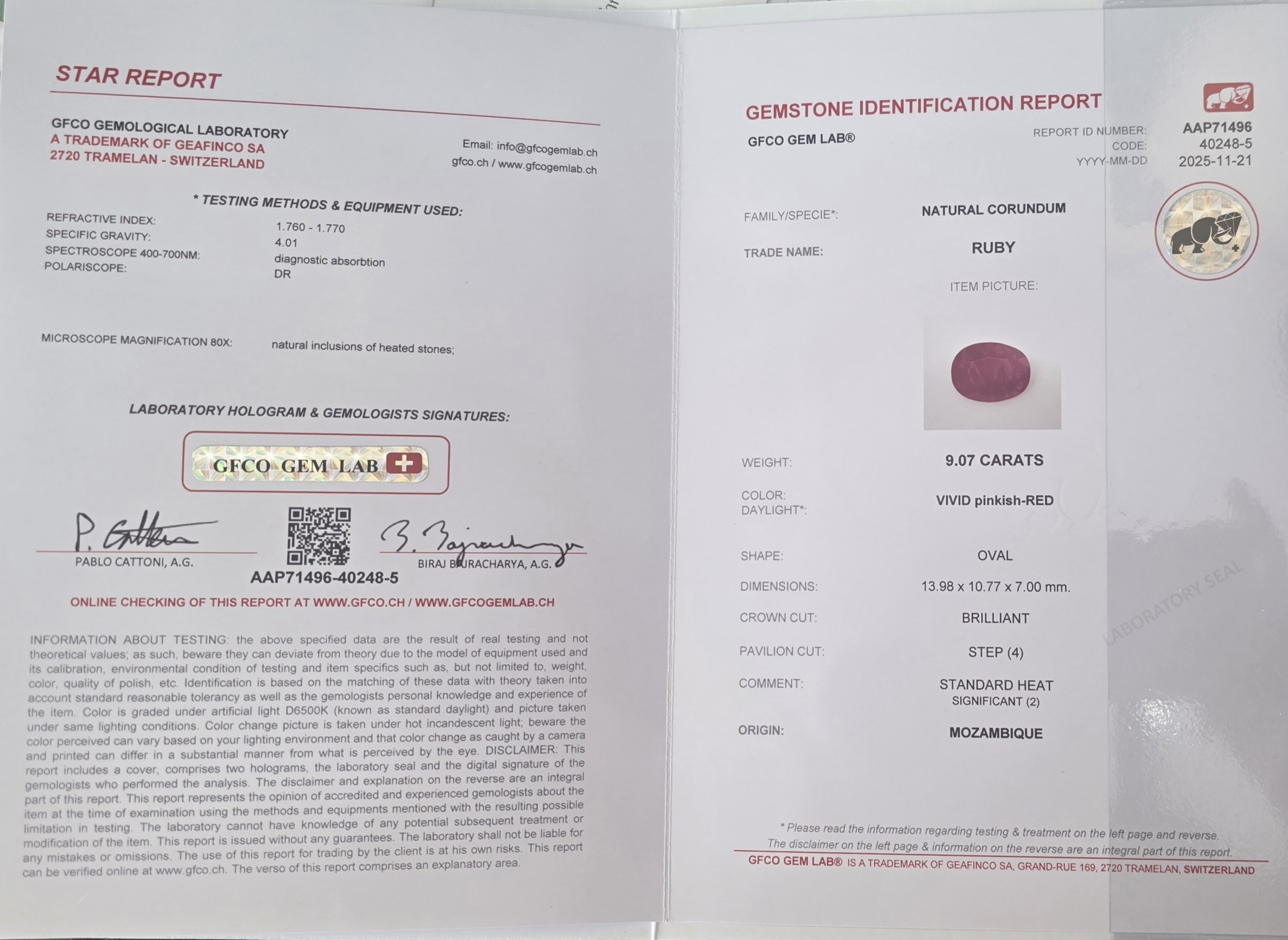 NATURAL RUBY SAPPHIRE - Image 7