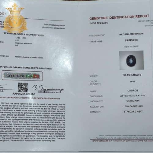 NATURAL CORUNDUM SAPPHIRE - Image 3