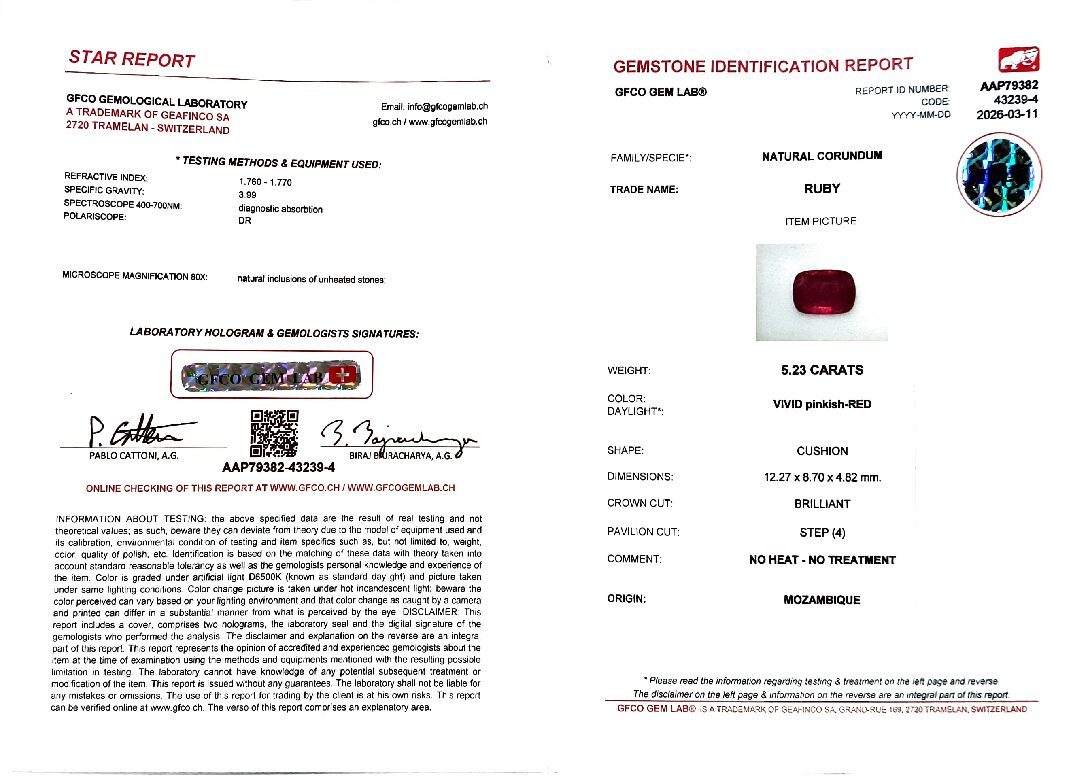 NATURAL RUBY UNHEAT SAPPHIRE