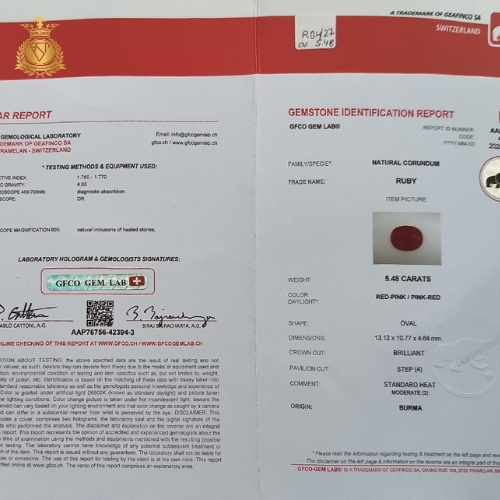 NATURAL RUBY HEAT SAPPHIRE - Image 5